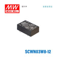 Mean Well SCWN03W8-12 DC-DC Converter - 3W 9~75V DC in 12V out 7mA