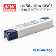 Mean Well PLM-40-700, 700mA Constant Current with PFC - Terminal Block