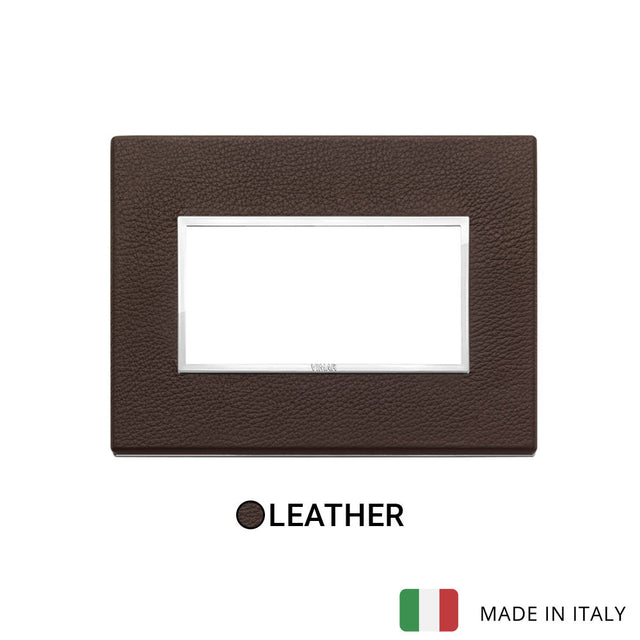 Vimar Eikon Evo Plate 4M Leather Tobacco