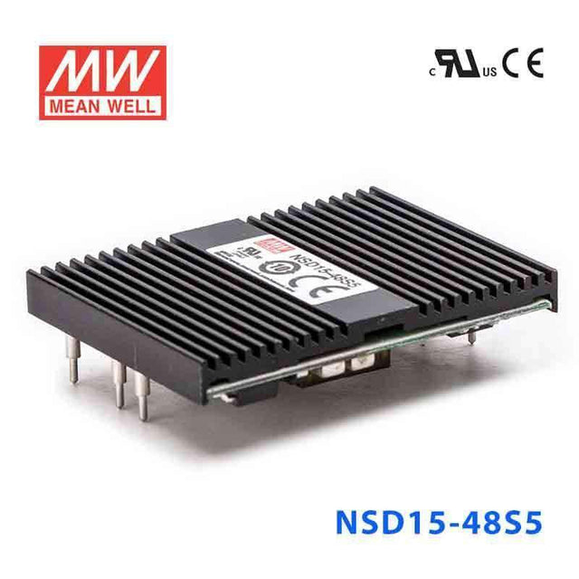 Mean Well NSD15-48S5 DC-DC Converter - 15W - 18~72V in 5V out 3A