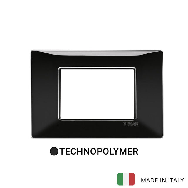 Vimar Plana Plate 3M Techn. Black