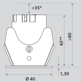 Strada 35 LED downlights LV-Lm 5.7W No dim - PHOTO 1