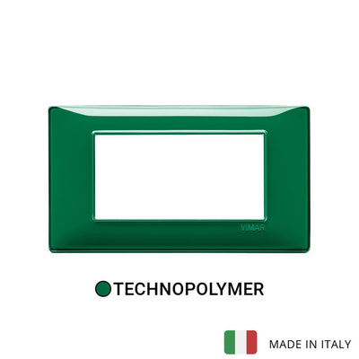 Vimar Plana Plate 4M Technopolymer Reflex Emerald