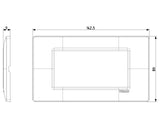 Vimar Plana Plate 4M Techn. Matt Silver - PHOTO 1