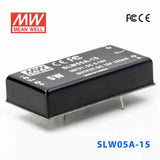 Mean Well SLW05A-15 DC-DC Converter - 5W - 9~18V in 15V out 333mA