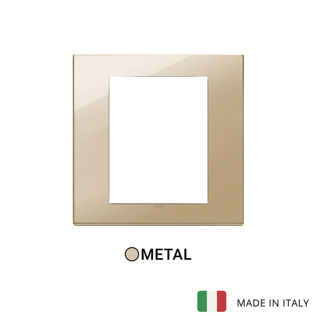 Vimar Eikon Exe Plate 8M Metal Gold