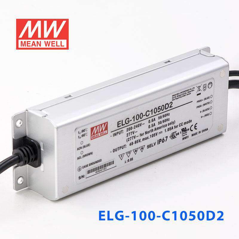 Mean Well ELG-100-C1050D2 AC-DC Single output LED Driver (CC) with PFC - PHOTO 1