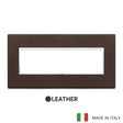 Vimar Eikon Evo Plate 7M Leather Tobacco