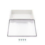 Boxco P-Series 300x400x120mm Plastic Enclosure, IP67, IK08, PC, Transparent Cover, Molded Hinge and Latch Type - PHOTO 1