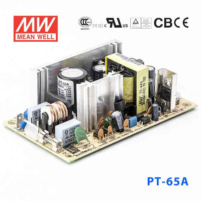 Mean Well PT-65A Power Supply 65W 5V 12V -5V 5.5A