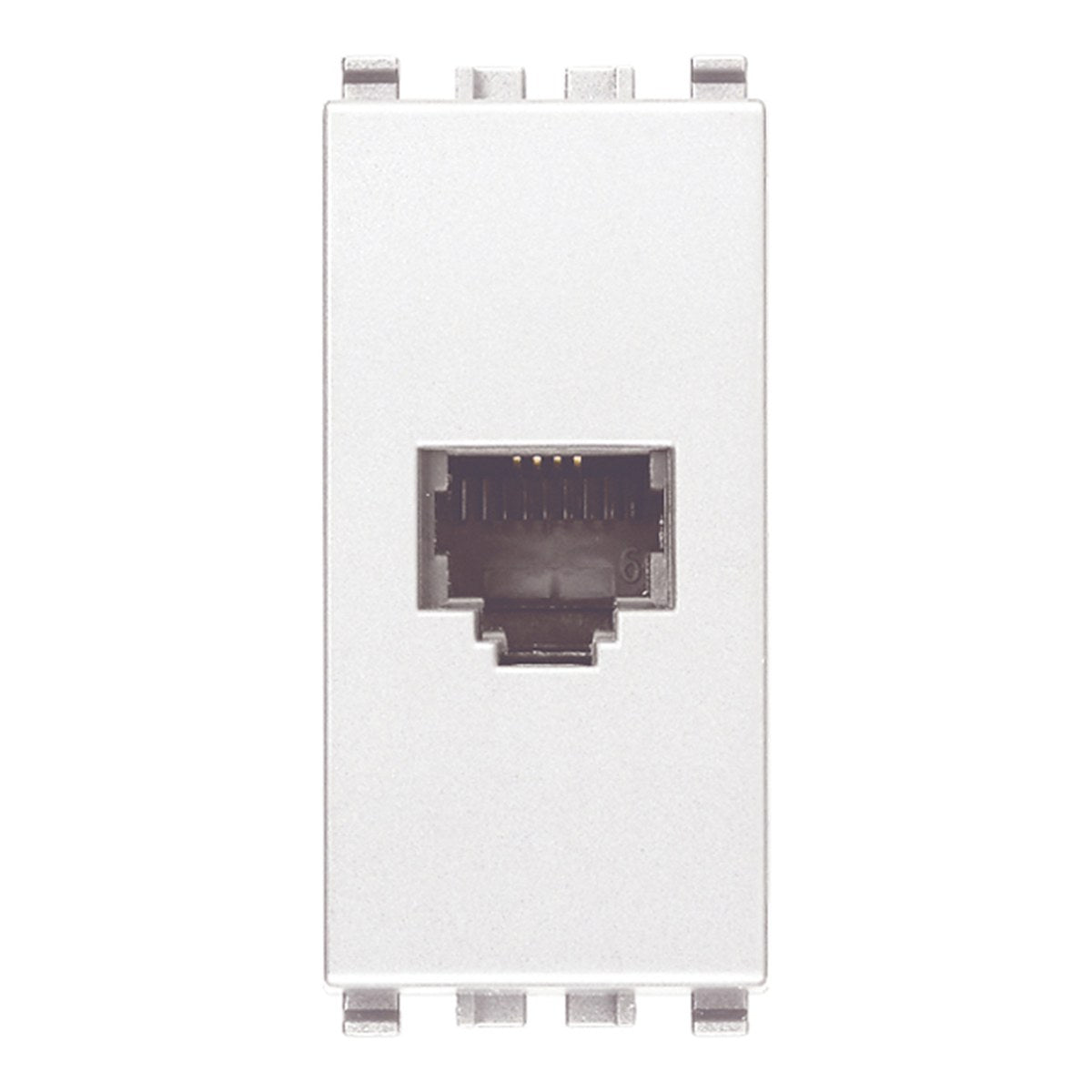 Eikon RJ11 Phone Jack 6/4 White