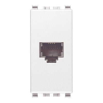 Eikon RJ11 Phone Jack 6/4 White