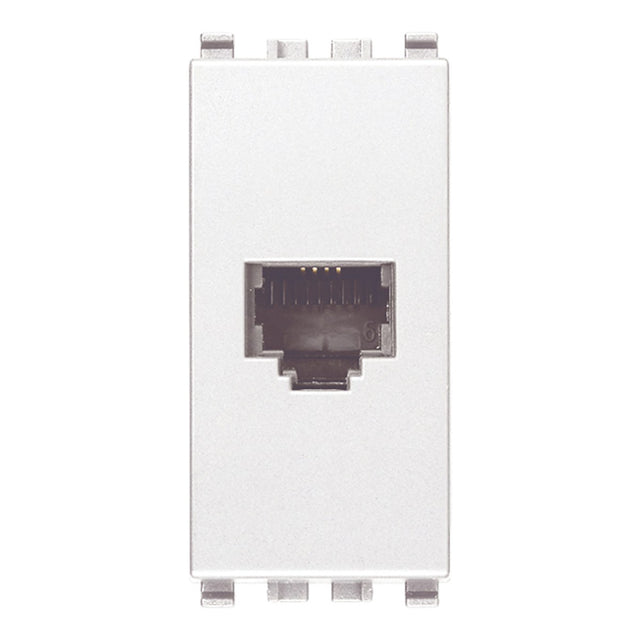 Eikon RJ11 Phone Jack 6/4 White