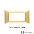 Vimar Plana Plate 4M Technopolymer Polished Gold