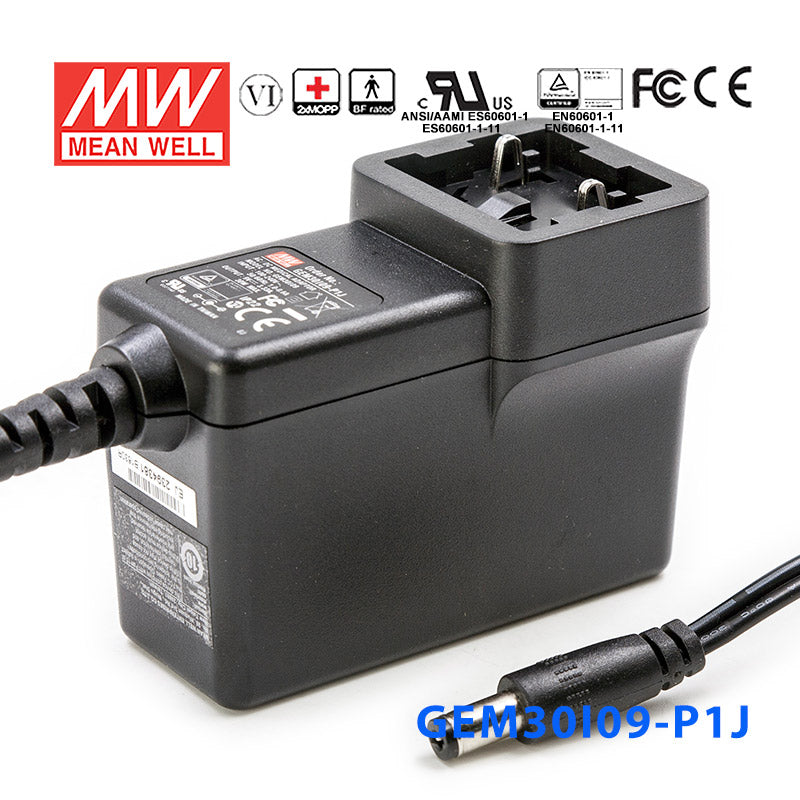 Mean Well GEM30I09-P1J Power Supply 30W 9V 3.33A