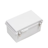Boxco P-Series 160x260x100mm Plastic Enclosure, IP67, IK08, ABS, Grey Cover, Molded Hinge and Latch Type - PHOTO 1