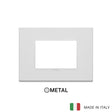 Vimar Eikon Plate 3M Metal Matt White