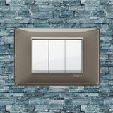 Vimar Plana Plastic 3 Gang Switch - Reflex Ash - 16A - PHOTO 4