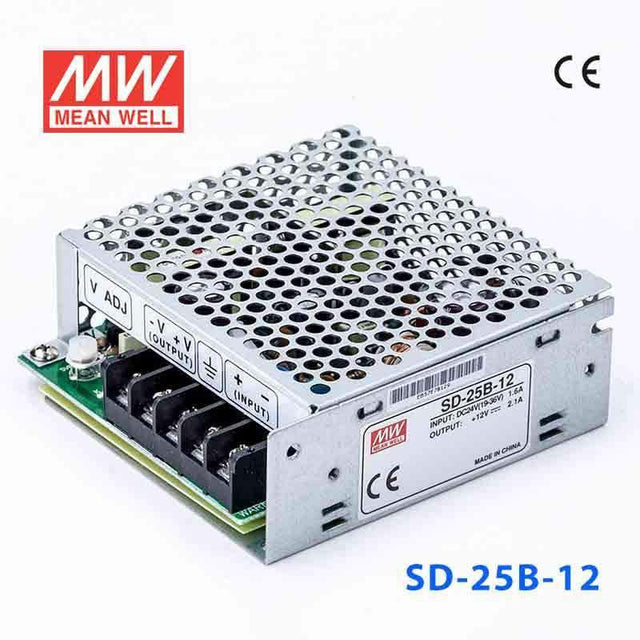 Mean Well SD-25B-12 DC-DC Converter - 25W - 19~36V in 12V out 2.1A
