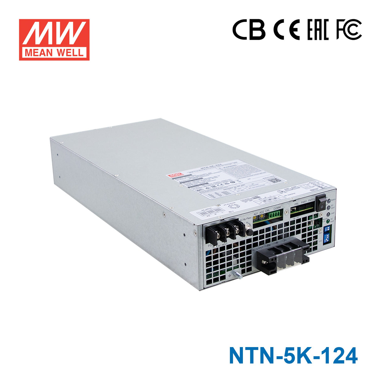 Mean Well NTN-5K-124 5KW True Sine Wave Inverter with AC Charger/UPS, 24V In 110V Out 36.4A
