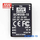 Mean Well SCW05B-15 DC-DC Converter - 5W 18~36V DC in 15V out 400mA - PHOTO 2