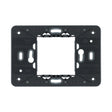 vimar VM-21612 Frame 2-Central Module with Screws Black