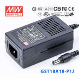 Mean Well GST18A18-P1J Power Supply 18W 18V