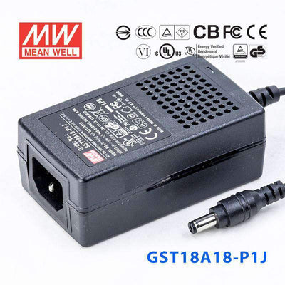 Mean Well GST18A18-P1J Power Supply 18W 18V 1A