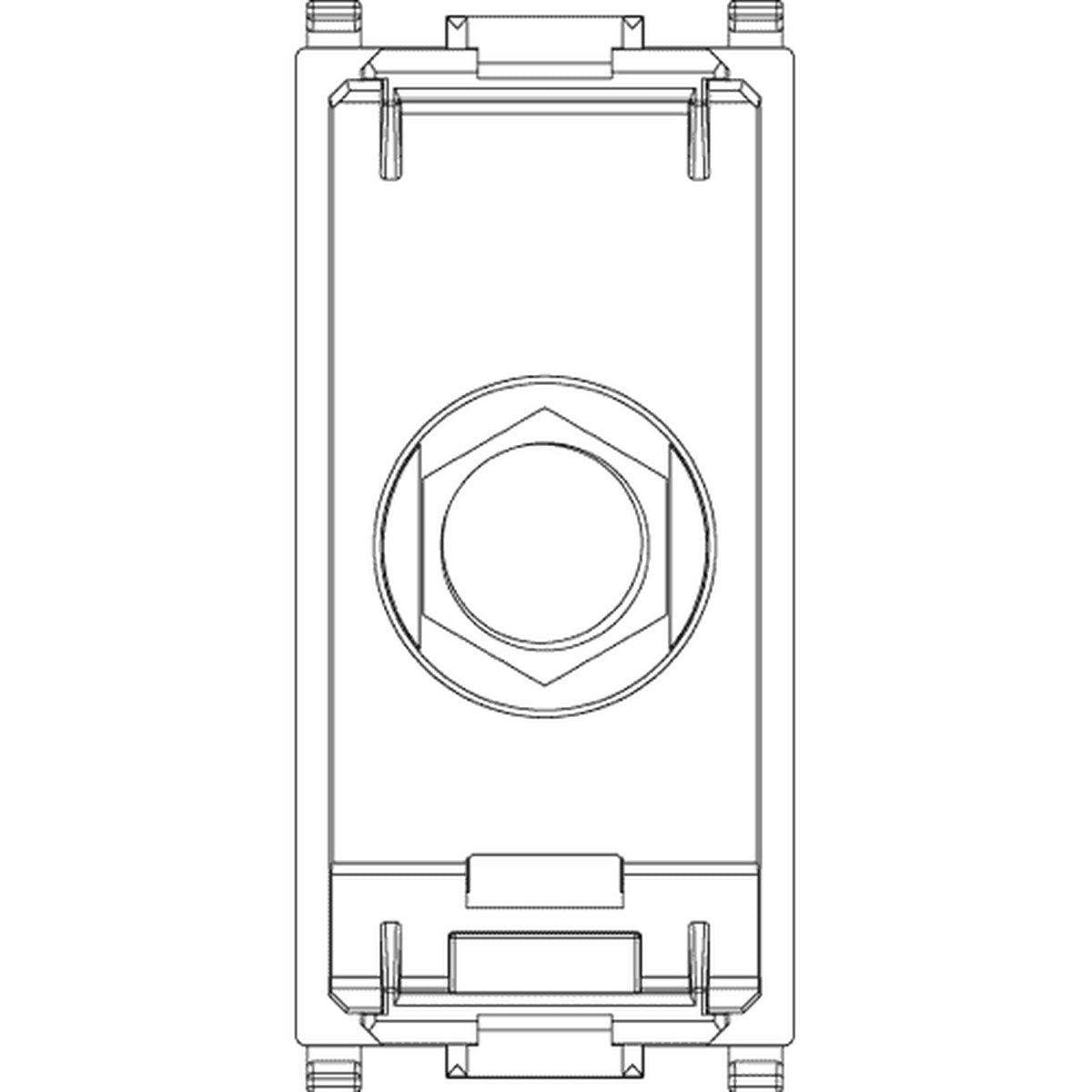 Plana F Type Female Socket Connector White - PHOTO 2