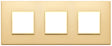 Vimar Eikon Evo Plate 6M (2+2+2) 71MM Aluminium Satin Gold