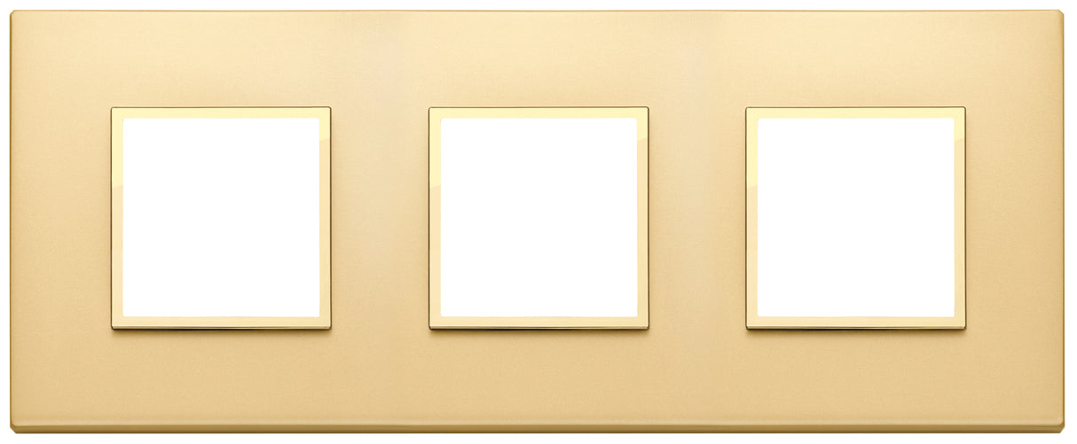 Vimar Eikon Evo Plate 6M (2+2+2) 71MM Aluminium Satin Gold