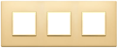 Vimar Eikon Evo Plate 6M (2+2+2) 71MM Aluminium Satin Gold