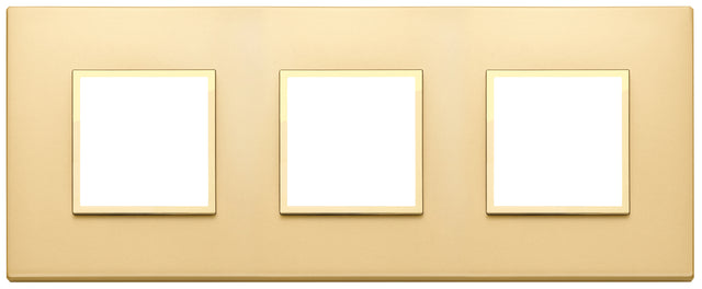 Vimar Eikon Evo Plate 6M (2+2+2) 71MM Aluminium Satin Gold