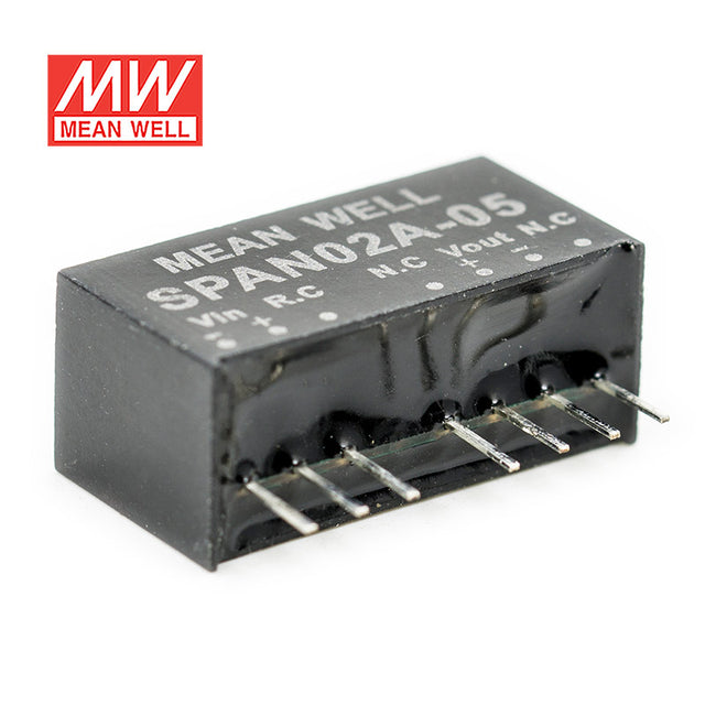 Mean Well SPAN02A-05 DC-DC Converter - 2W - 9~18V in 5V out 400mA