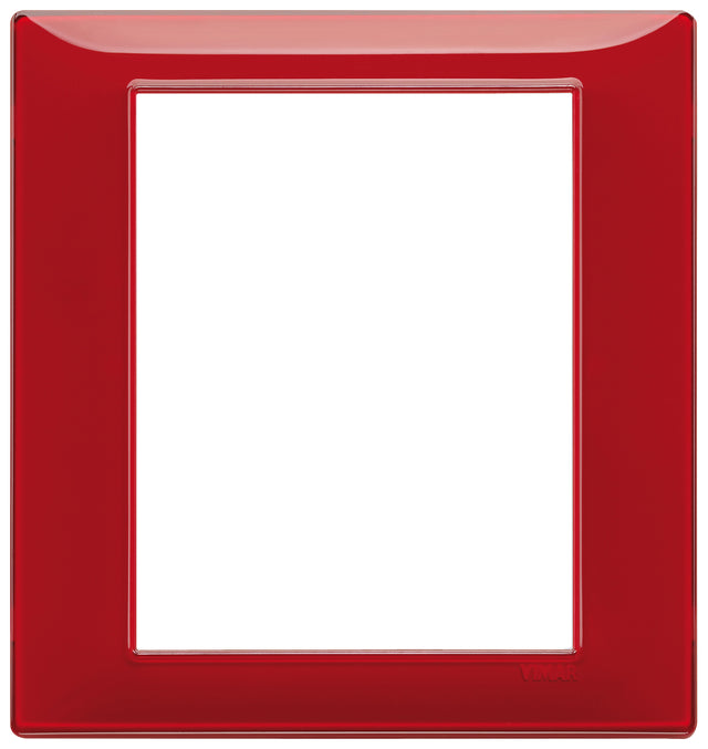 Vimar Plana Plate 8M Technopolymer Reflex Ruby