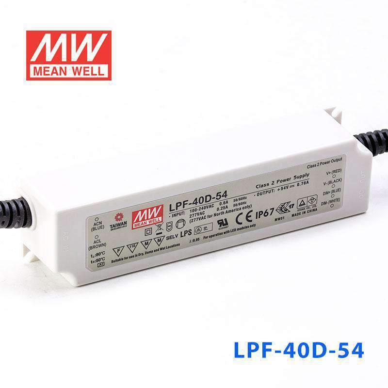 Mean Well LPF-40D-54 Power Supply 40W 54V - Dimmable 760mA - PHOTO 1