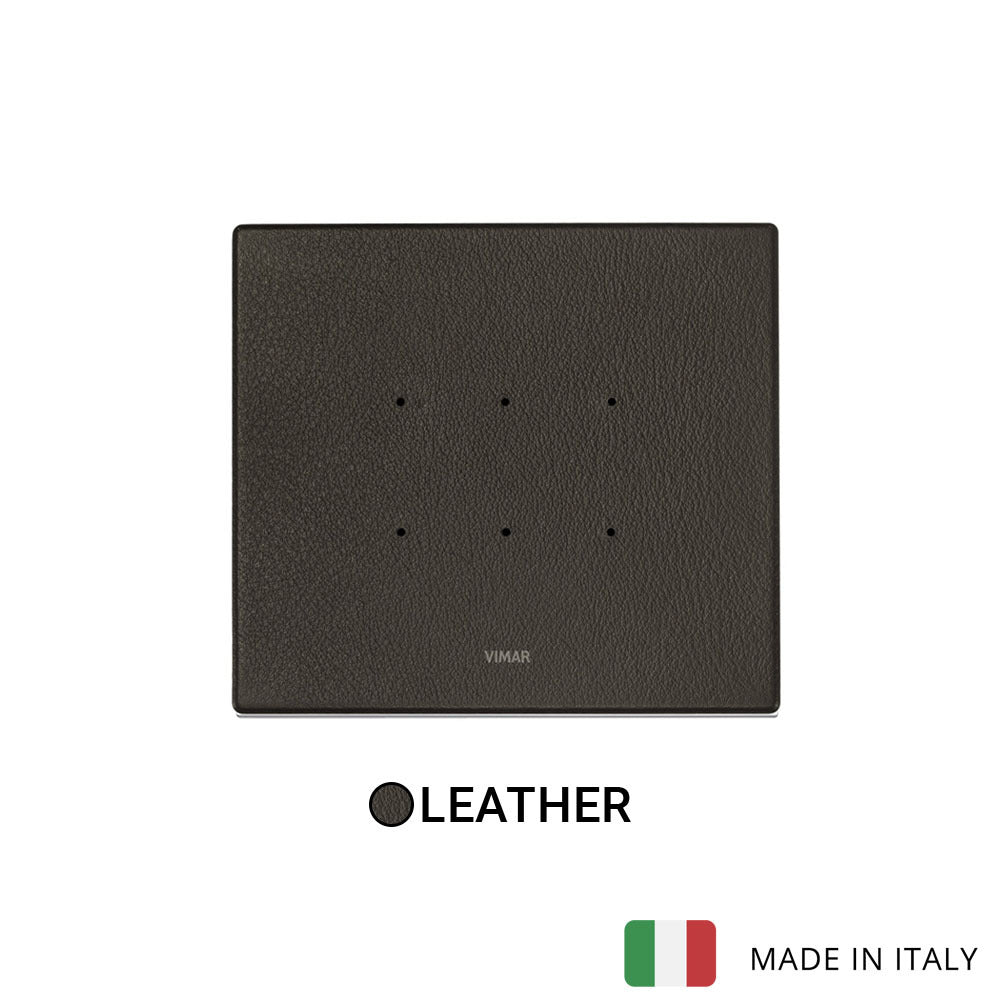 Vimar Eikon Tactil Plate 3M Leather Tobacco