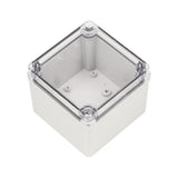 Boxco S-Series 100x100x75mm Plastic Enclosure, IP67, IK08, ABS, Transparent Cover, Screw Type - PHOTO 3