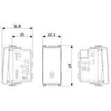 Vimar Arke 1P 16AX 2Way Switch Grey - PHOTO 1
