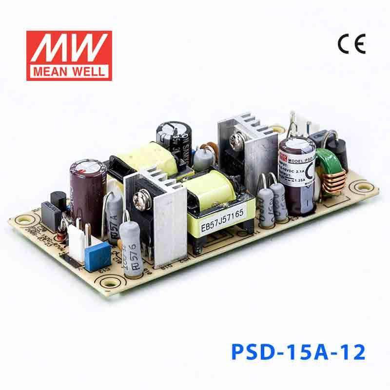 Mean Well PSD-15A-12 DC-DC Converter - 15W - 9.2~18V in 12V out 1.25A