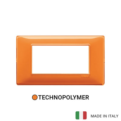 Vimar Plana Plate 4M Technopolymer Reflex Orange