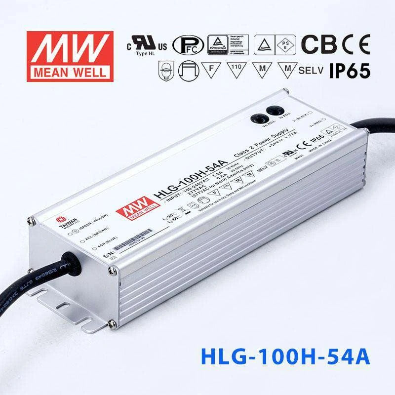 Mean Well HLG-100H-54A Power Supply 100W 54V - Adjustable