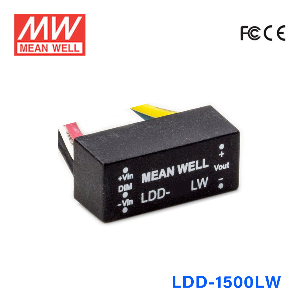 Mean Well LDD-1500LW DC/DC LED Driver CC 1500mA - Step-down