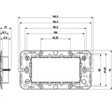 Vimar Arke Frame 4M + Screws - PHOTO 1