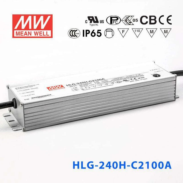 Mean Well HLG-240H-C1400AB Power Supply 250.6W 1400mA - Adjustable and Dimmable