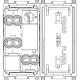 Vimar Plana 1P 16AX 2-Way Push Button White - PHOTO 2