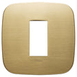 Vimar Arke Round Plate 1M Metal Brushed Brass