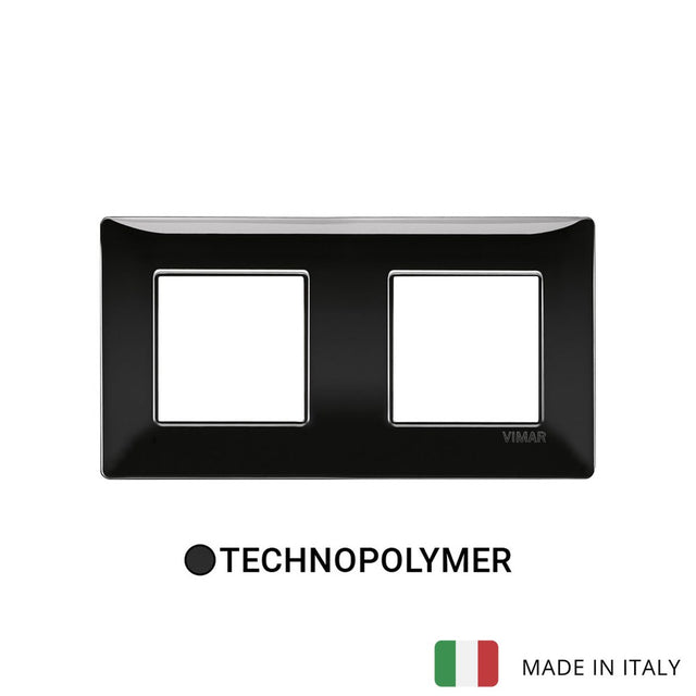 Vimar Plana Plate 4M(2+2) 71mm Technopolymer Black