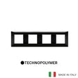 Vimar Plana Plate 8M(2+2+2+2) 71mm Technopolymer Black