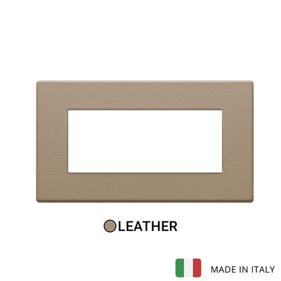 Vimar Eikon Exe Plate 5M Leather Brown